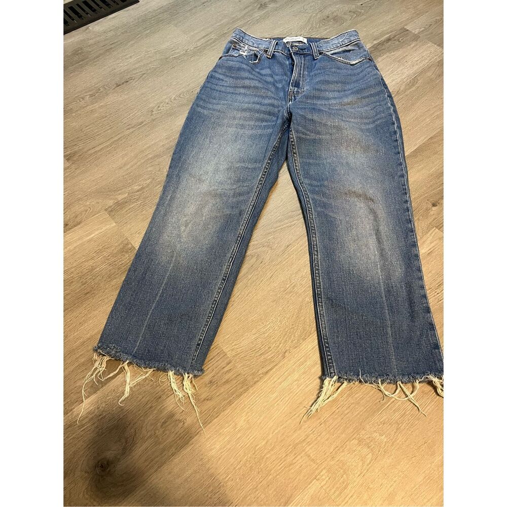 Abercrombie and Fitch The Ankle Straight Leg Ultra High Rise Jeans Size 4/27 Sho